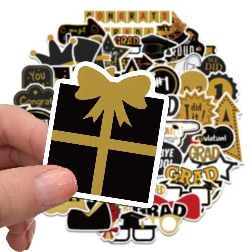 Cute Graduation Sticker Pack for Party Decor and Gifts by TED
