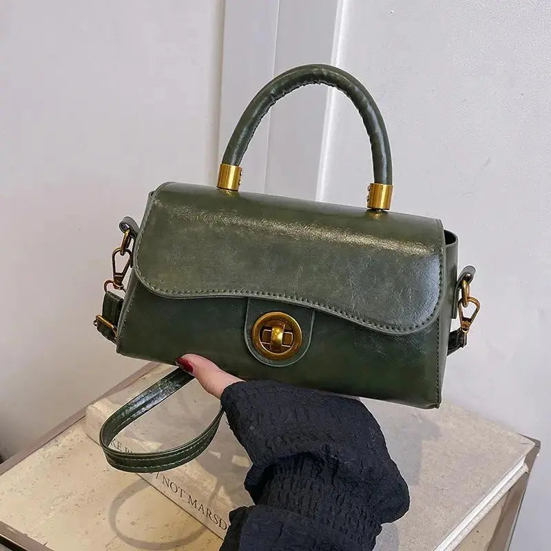 Women's Retro Crossbody Bag | PU Leather Shoulder Purse with Adjustable Strap by TED