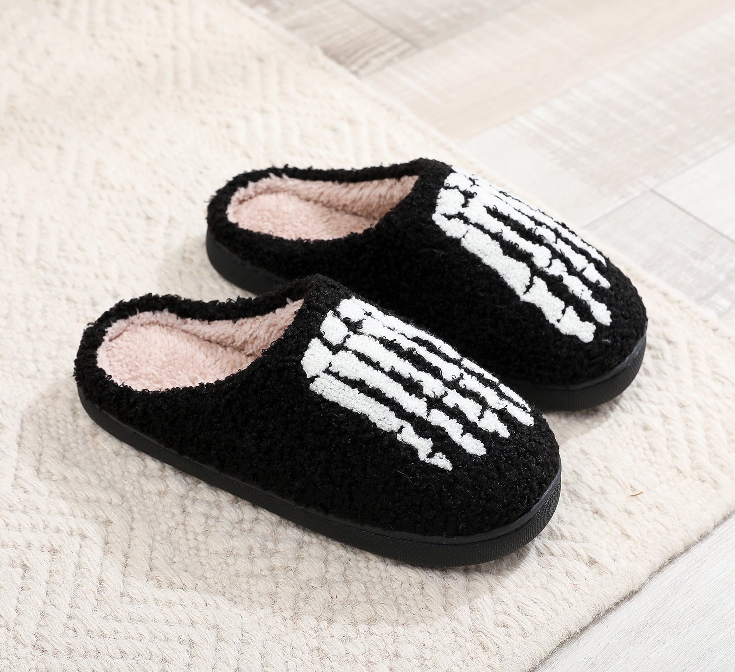Halloween Plush Slippers Cozy Ghost Skull Pumpkin Shoes - Cherished Harbor Gifts