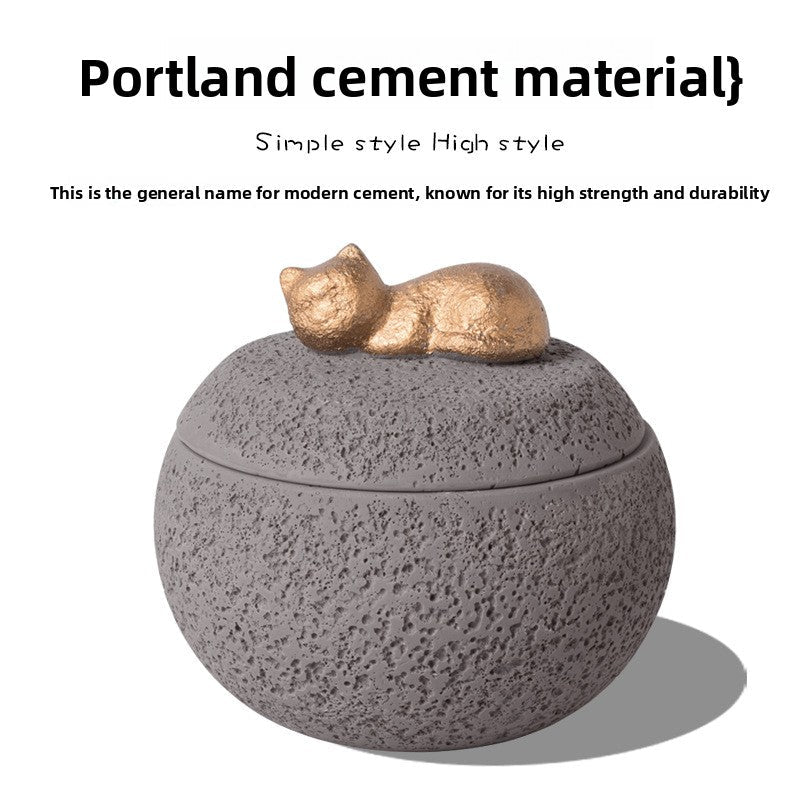Handmade Pet Memorial Urn Sleeping Dog Cat Keepsake - Cherished Harbor Gifts