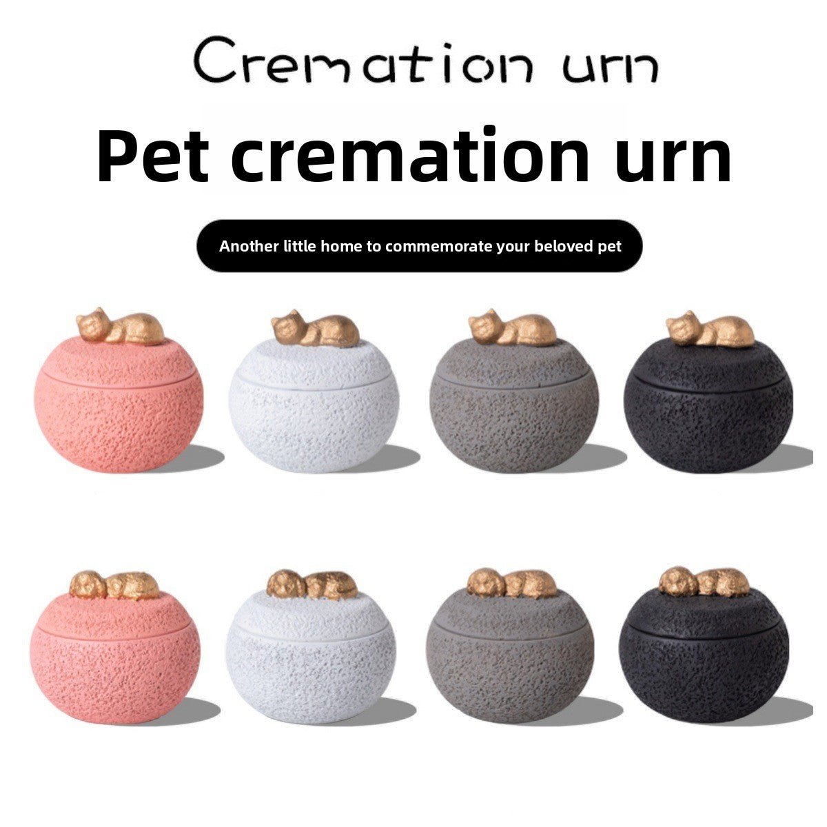 Handmade Pet Memorial Urn Sleeping Dog Cat Keepsake - Cherished Harbor Gifts