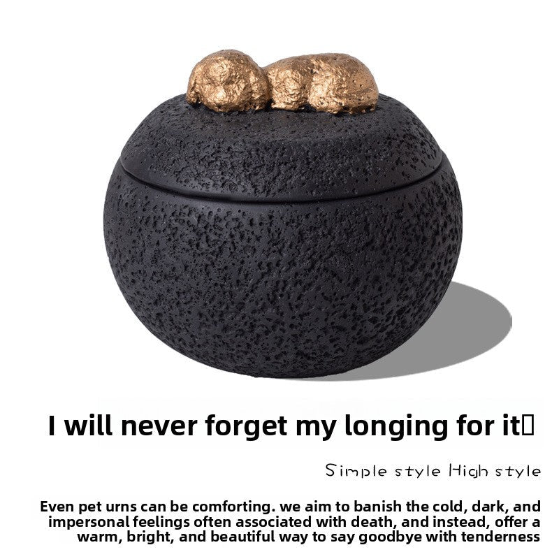 Handmade Pet Memorial Urn Sleeping Dog Cat Keepsake - Cherished Harbor Gifts