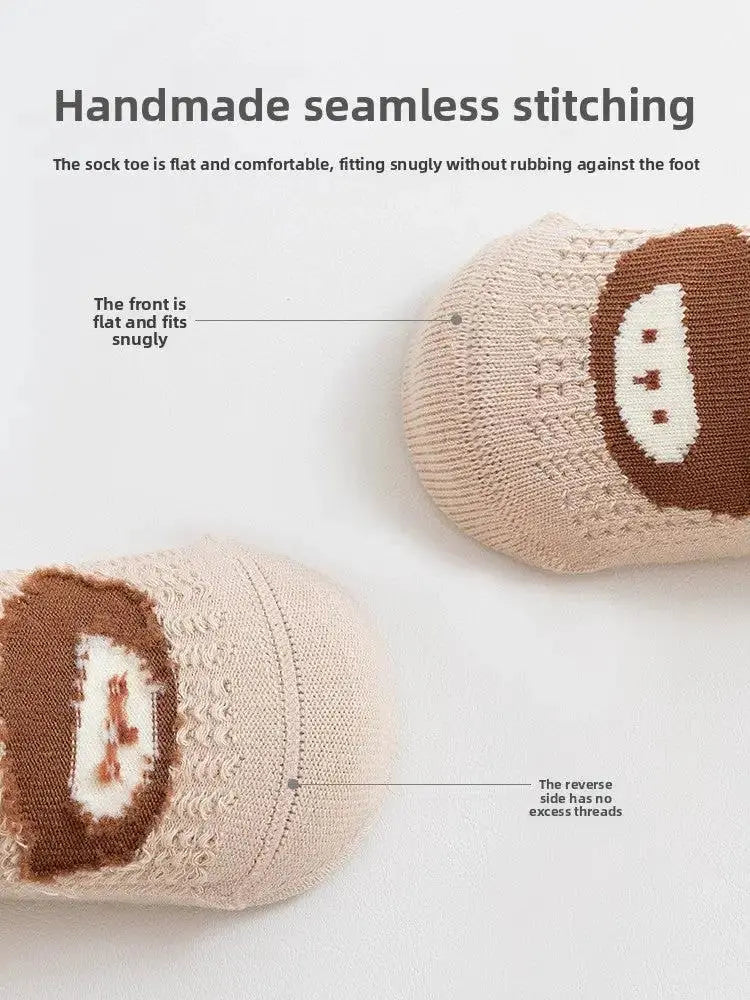 Non-Slip Baby Socks for First Walkers - Cartoon Grip Design by TED
