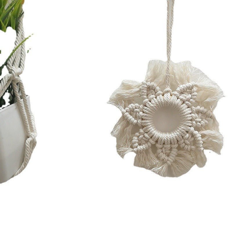 Handwoven Boho Cotton Star Wall Hanging Decor - Cherished Harbor Gifts