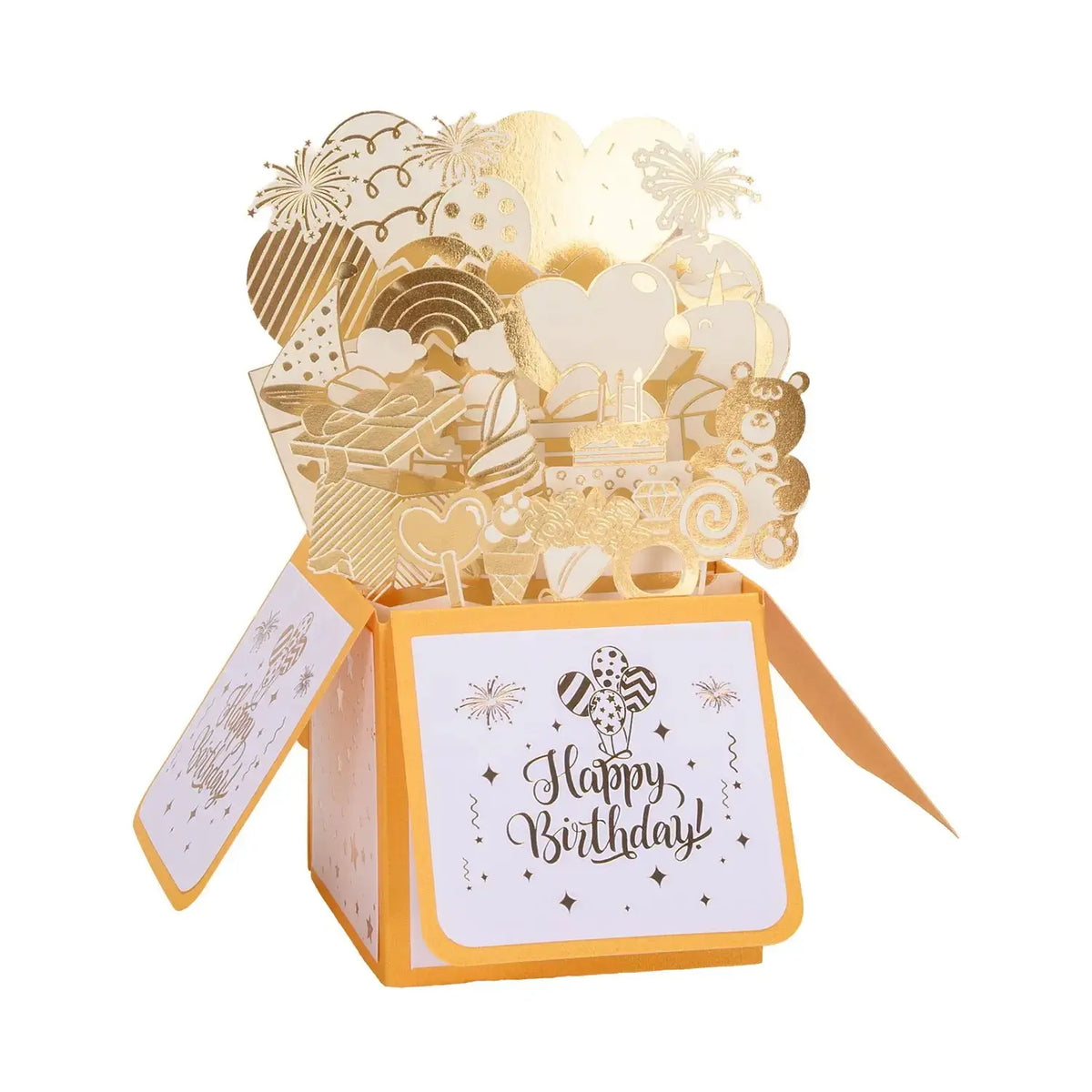 Luxury Birthday Card - Handmade 3D Pop-Up Greeting Card by TED