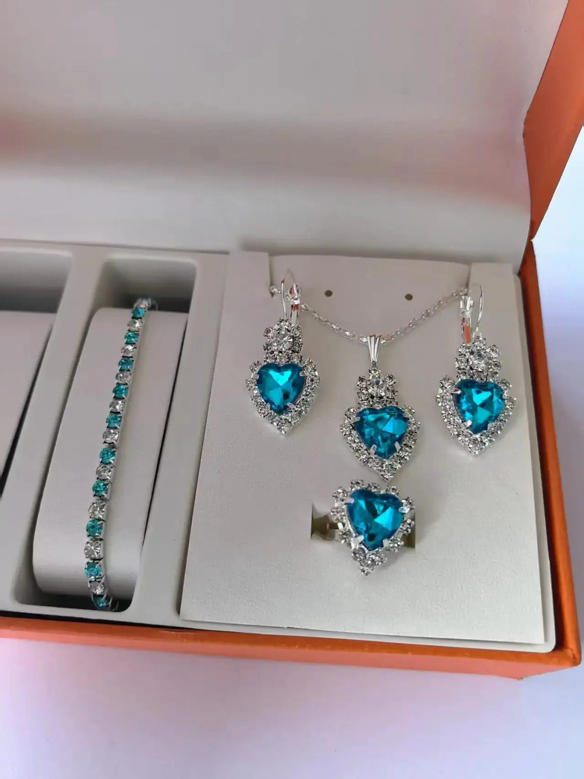 Elegant Women's Jewelry Set – Sparkling Zircon Trio by Cherished Harbor Gifts by TED