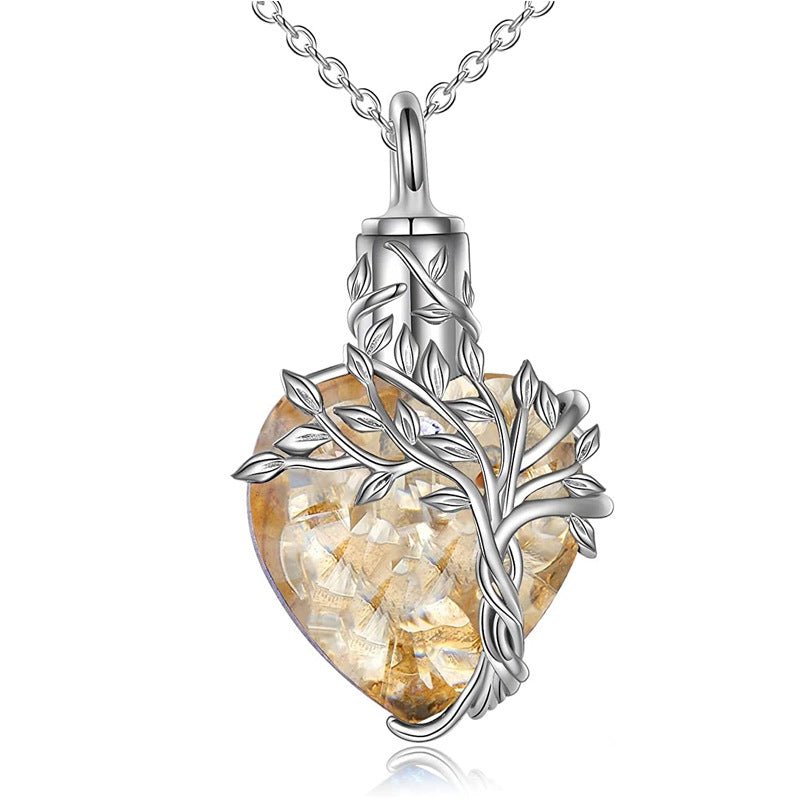 Heart Tree of Life Memorial Necklace - Cherished Harbor Gifts