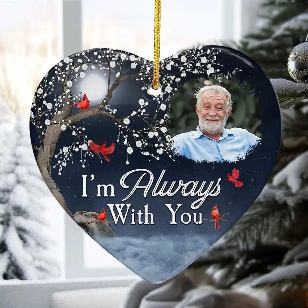 Personalized Christmas Remembrance Gift - Ceramic Ornament by Inkedjoy