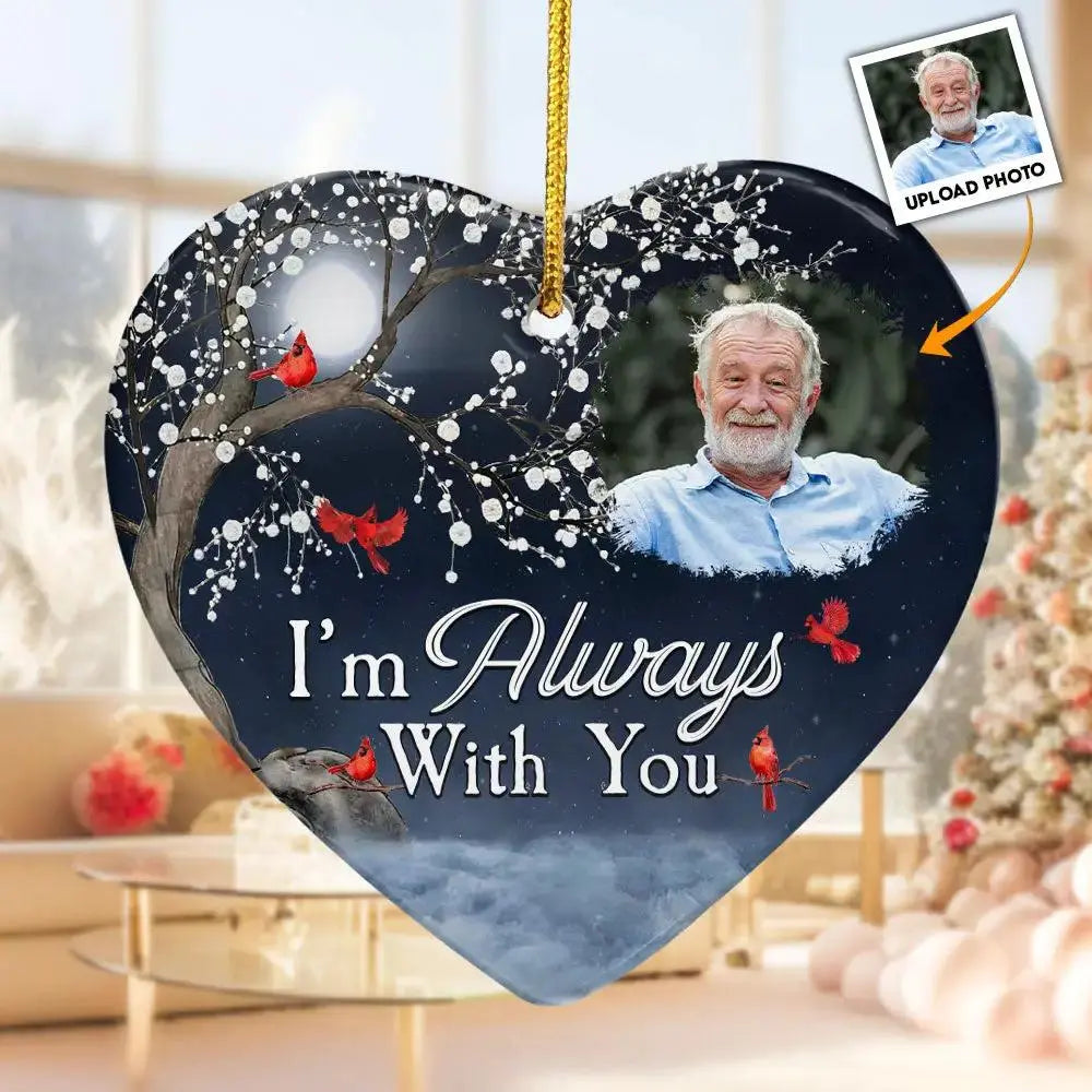 Personalized Christmas Remembrance Gift - Ceramic Ornament by Inkedjoy