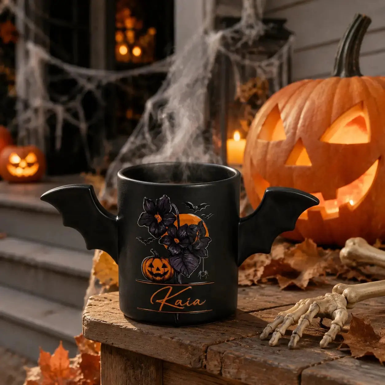 Cute Halloween Coffee Mug for Animal Lovers - 11 oz Ceramic by CHG-IJ