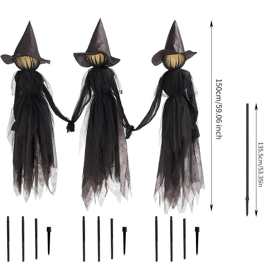 Light Up Talking Three Witches Halloween Decoration - Cherished Harbor Gifts