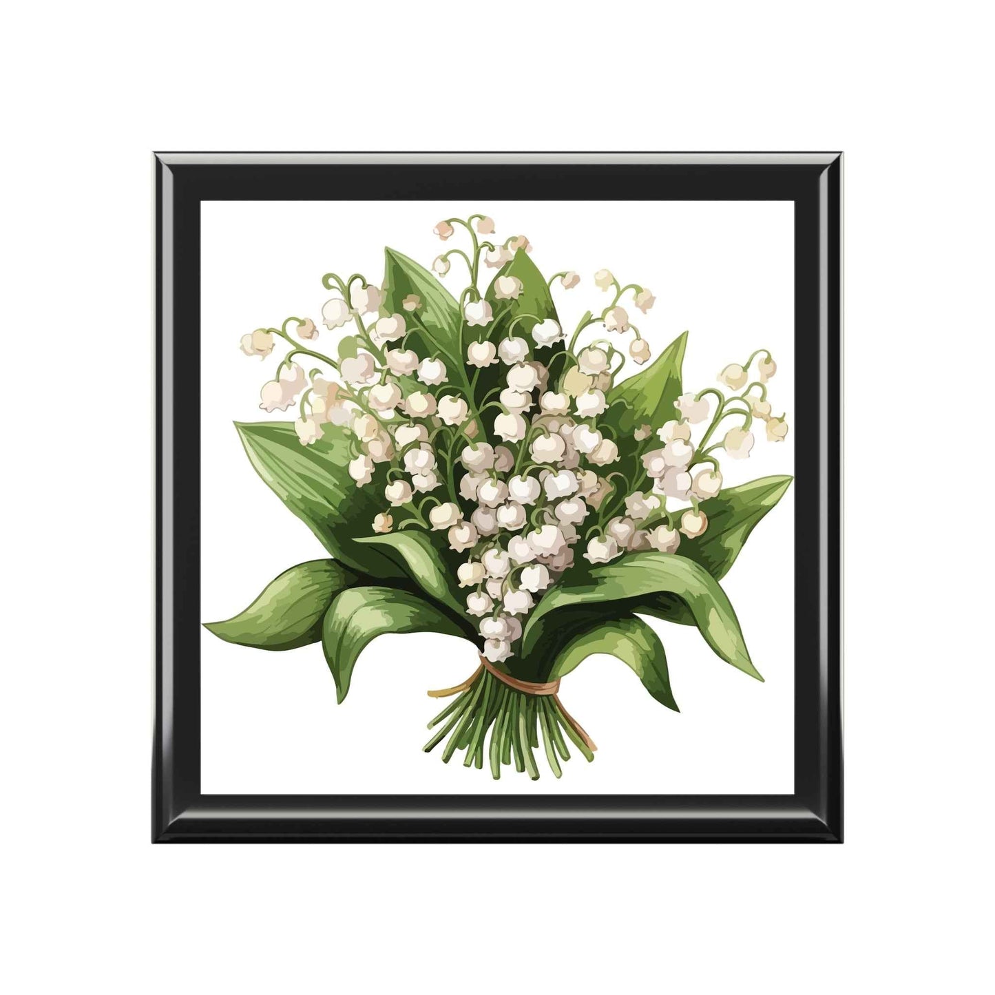 Lily of the Valley Floral Jewelry Box — Elegant Keepsake Gift - Cherished Harbor Gifts