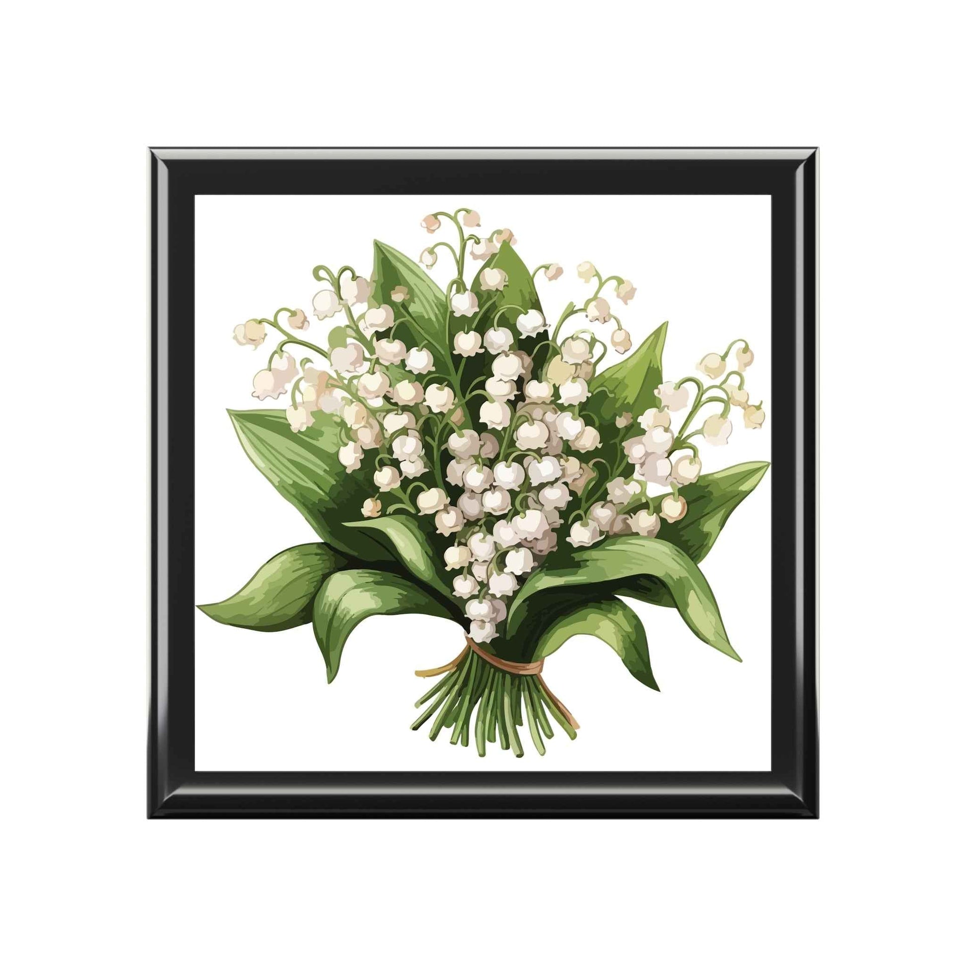 Lily of the Valley Floral Jewelry Box — Elegant Keepsake Gift - Cherished Harbor Gifts