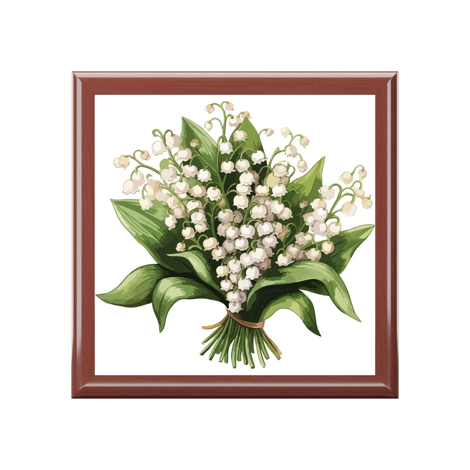 Lily of the Valley Floral Jewelry Box — Elegant Keepsake Gift - Cherished Harbor Gifts