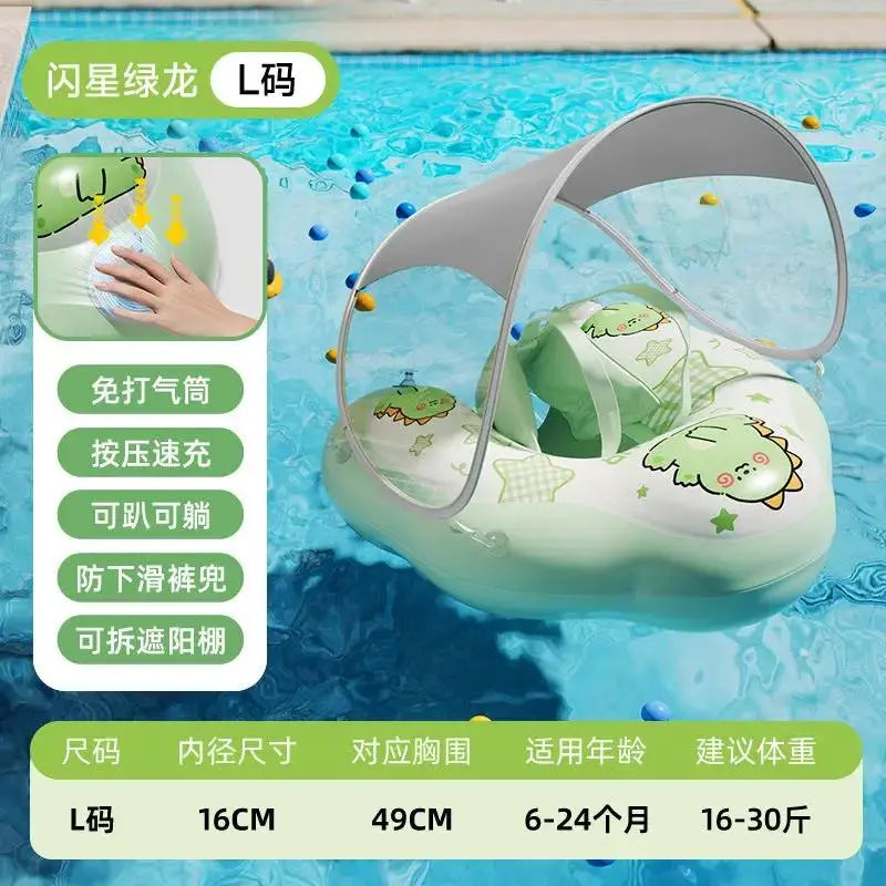 Baby Swim Float Canopy for Safe Water Play and Fun by TED