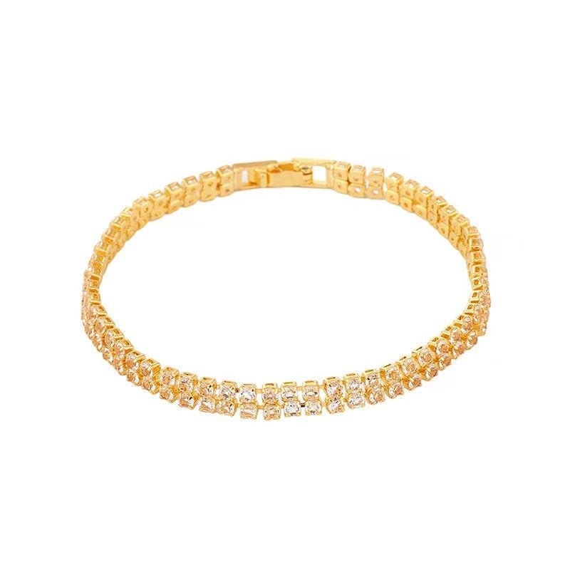 Luxury Zircon Couple Bracelet Romantic Matching Jewelry Gift - Cherished Harbor Gifts
