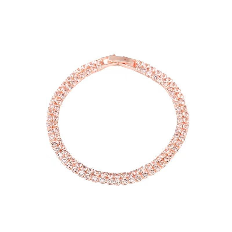 Luxury Zircon Couple Bracelet Romantic Matching Jewelry Gift - Cherished Harbor Gifts