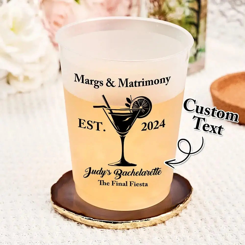 Custom Bridal Party Cups for Bachelorette Celebrations by Inkedjoy