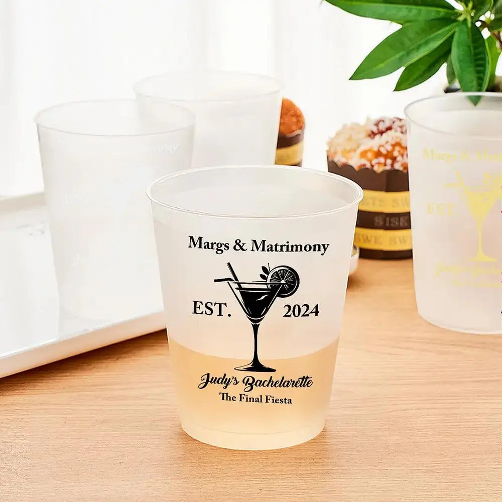 Custom Bridal Party Cups for Bachelorette Celebrations by Inkedjoy