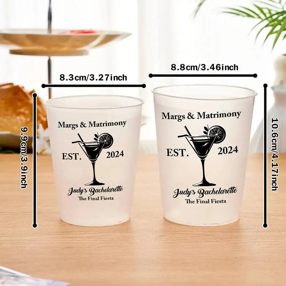 Custom Bridal Party Cups for Bachelorette Celebrations by Inkedjoy