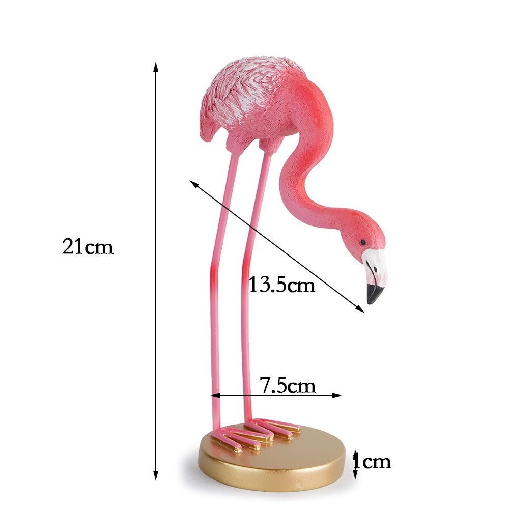 Minimalist Flamingo Resin Sculpture Modern Home Décor - Cherished Harbor Gifts