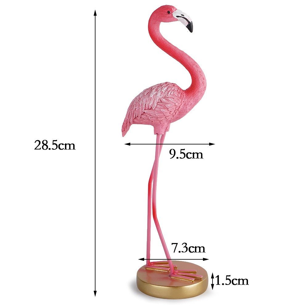 Minimalist Flamingo Resin Sculpture Modern Home Décor - Cherished Harbor Gifts