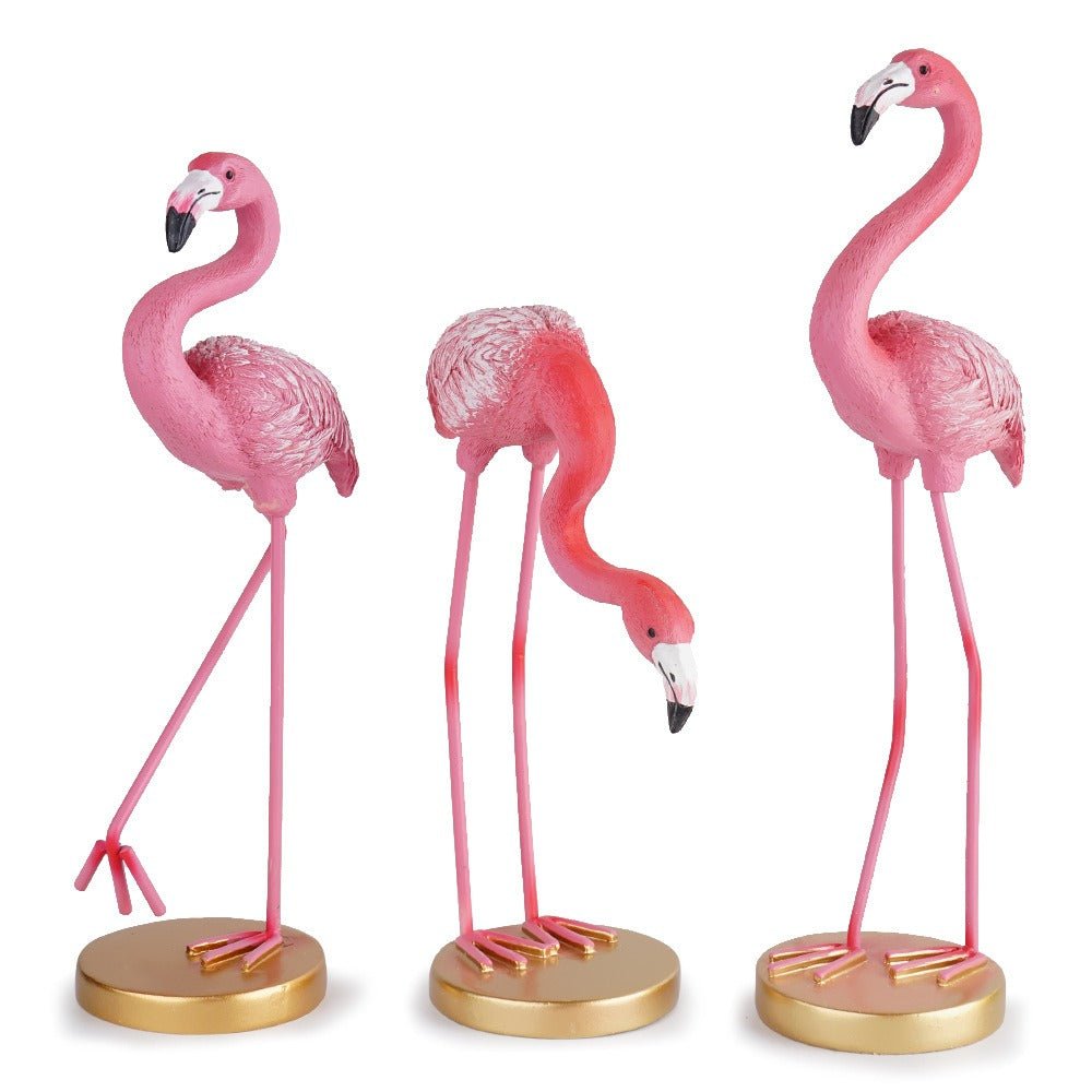 Minimalist Flamingo Resin Sculpture Modern Home Décor - Cherished Harbor Gifts
