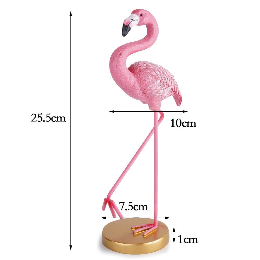 Minimalist Flamingo Resin Sculpture Modern Home Décor - Cherished Harbor Gifts