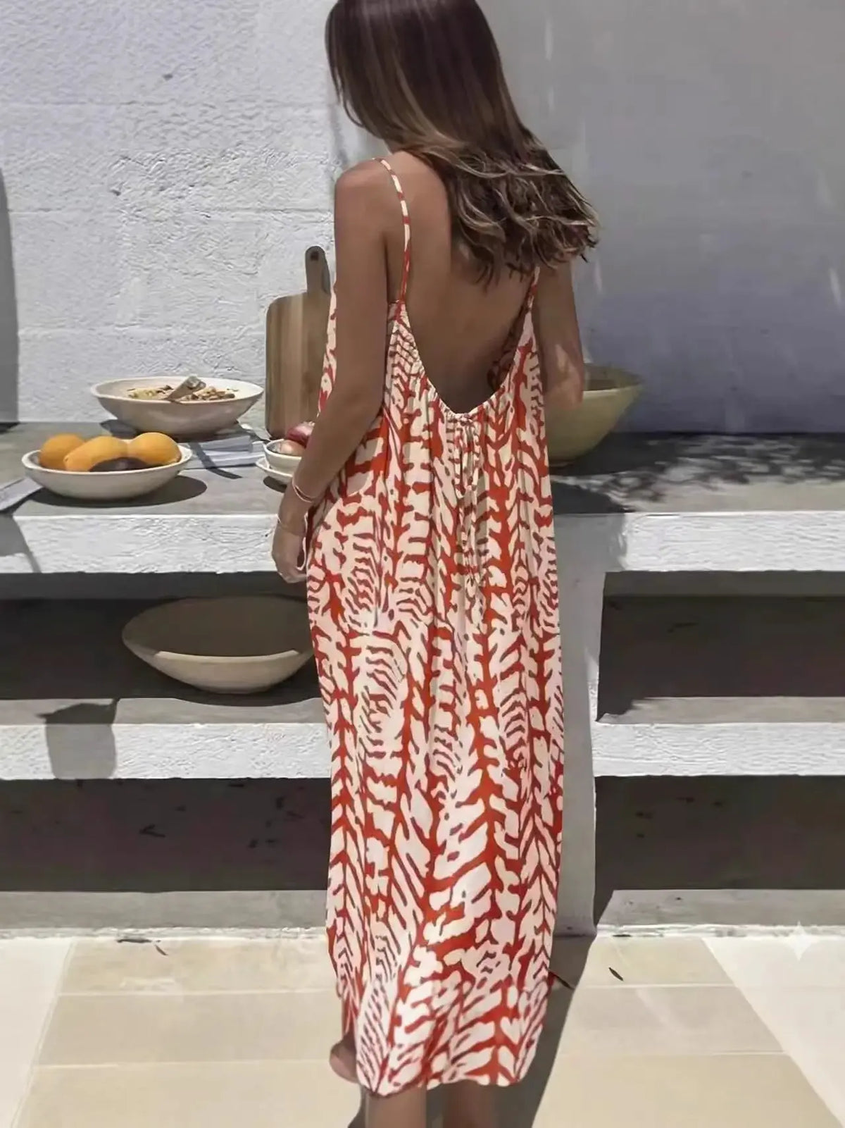 Women’s Backless Leopard Print Maxi Dress | Loose Sleeveless Vacation Dress Sizes S–5XL by TED