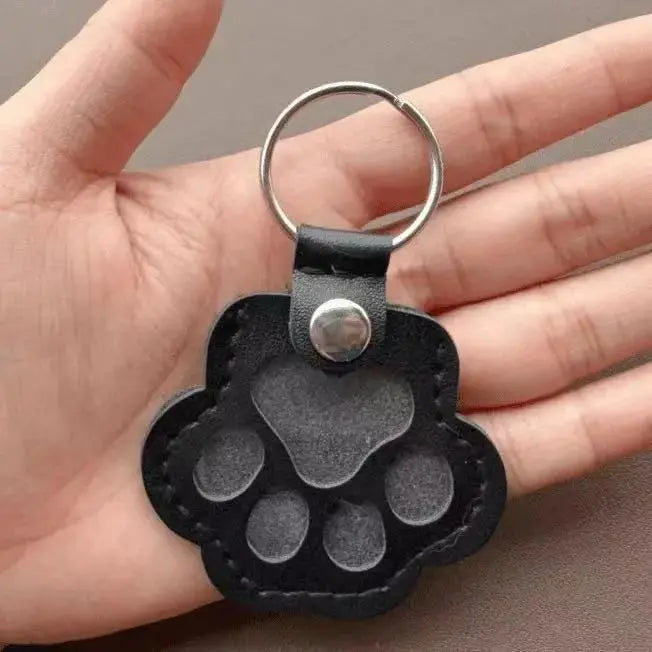 Genuine Leather Pet Keepsake Keychain for Dog and Cat Fur by TED