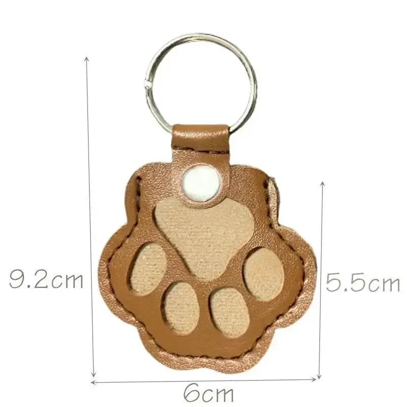 Genuine Leather Pet Keepsake Keychain for Dog and Cat Fur by TED