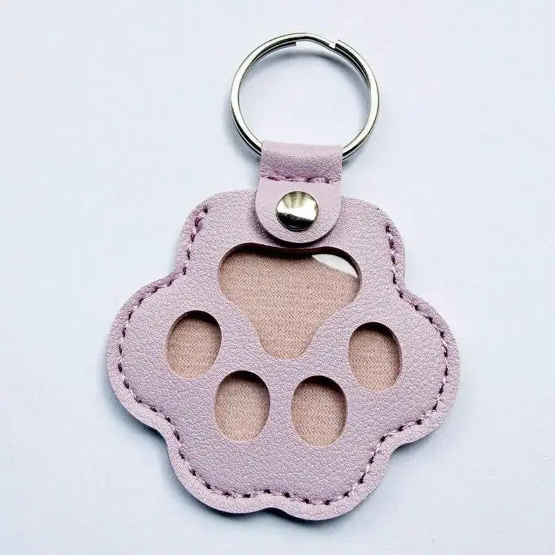 Genuine Leather Pet Keepsake Keychain for Dog and Cat Fur by TED