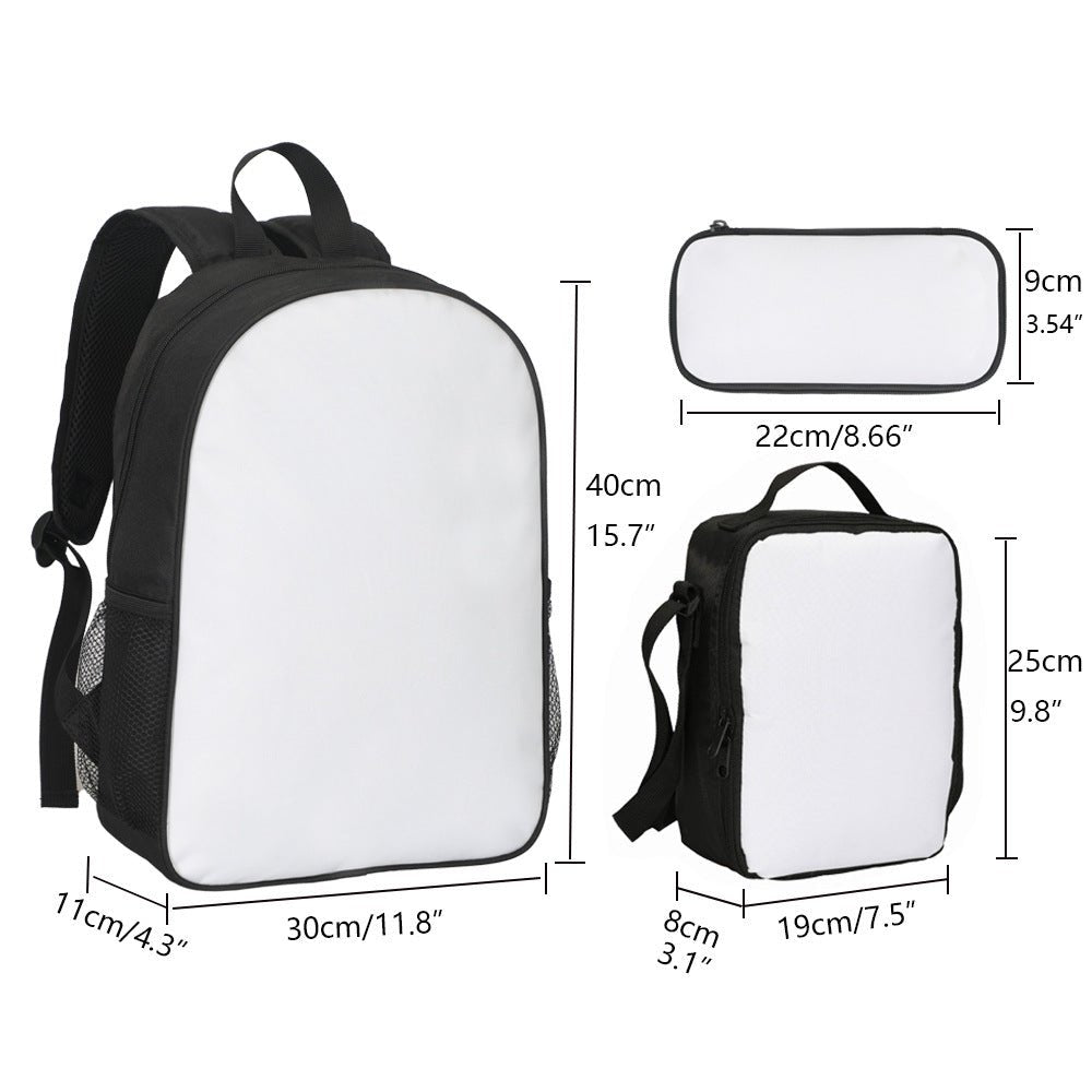 Personalized 3 Piece Kids School Backpack Set - Cherished Harbor Gifts