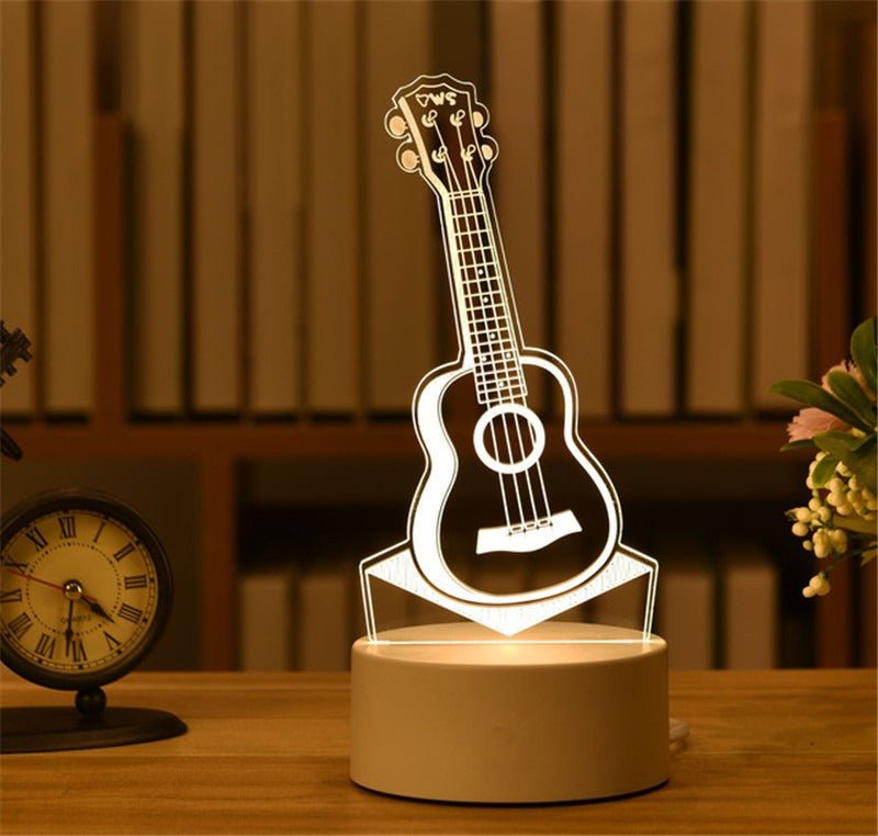 Personalized 3D LED Night Light Acrylic Table Lamp - Cherished Harbor Gifts