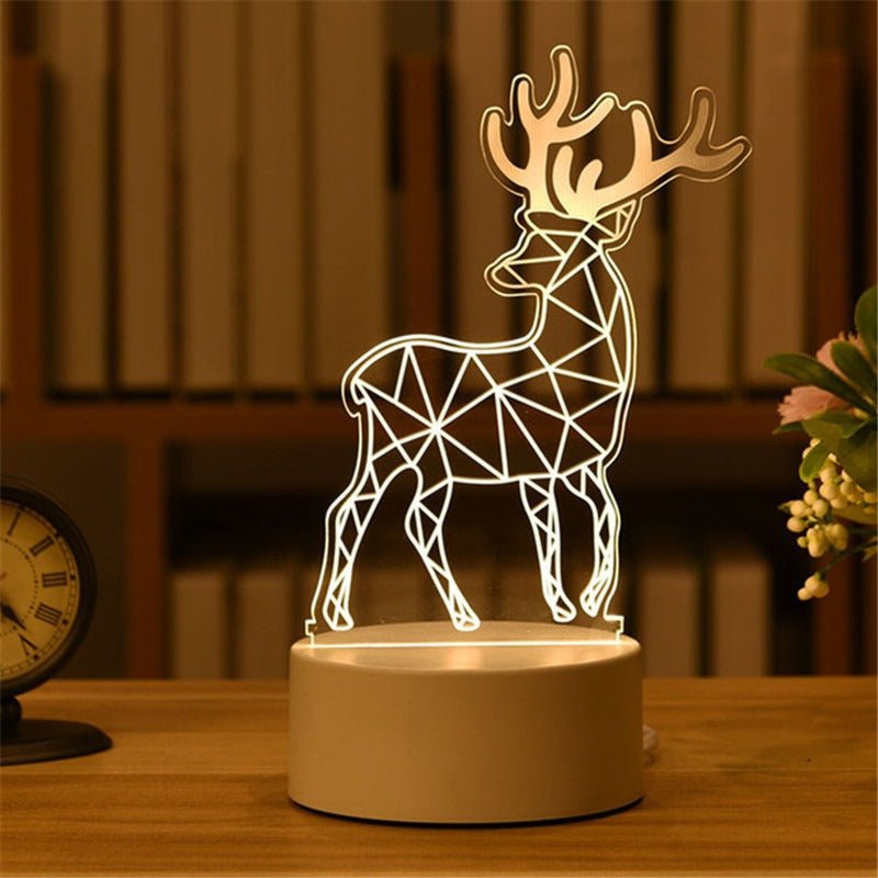 Personalized 3D LED Night Light Acrylic Table Lamp - Cherished Harbor Gifts