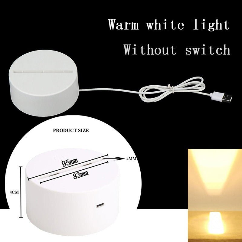 Personalized 3D LED Night Light Acrylic Table Lamp - Cherished Harbor Gifts