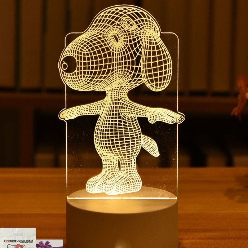 Personalized 3D LED Night Light Acrylic Table Lamp - Cherished Harbor Gifts