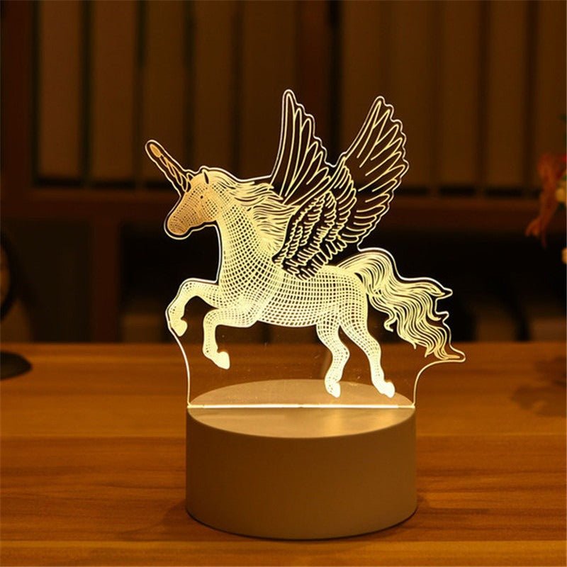 Personalized 3D LED Night Light Acrylic Table Lamp - Cherished Harbor Gifts