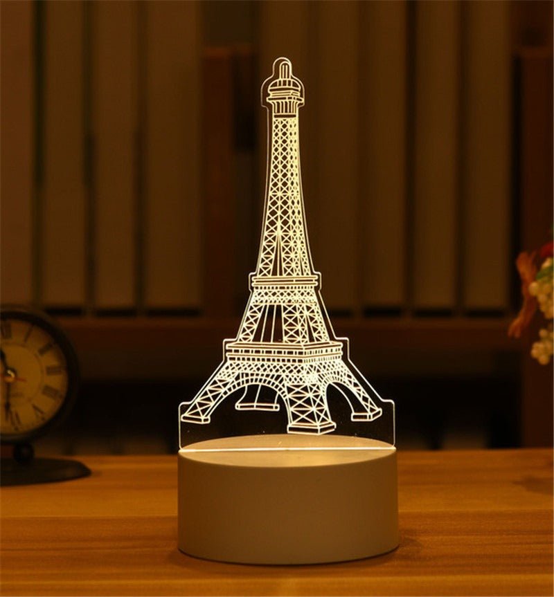 Personalized 3D LED Night Light Acrylic Table Lamp - Cherished Harbor Gifts