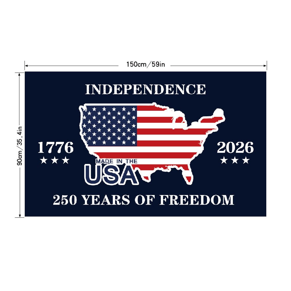 Personalized 3x5 FT Double-Sided Polyester Flag - UV Resistant for Outdoor Use - Cherished Harbor Gifts