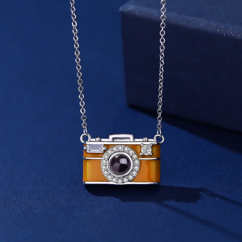 Personalized Camera Projection Photo Necklace Gift - Cherished Harbor Gifts