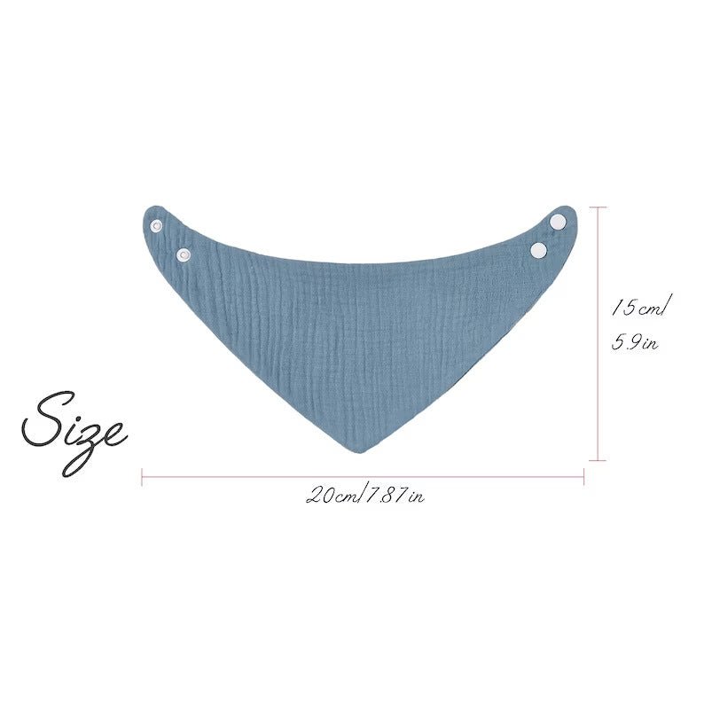 Personalized Embroidered Baby Cotton Drool Bib - Cherished Harbor Gifts