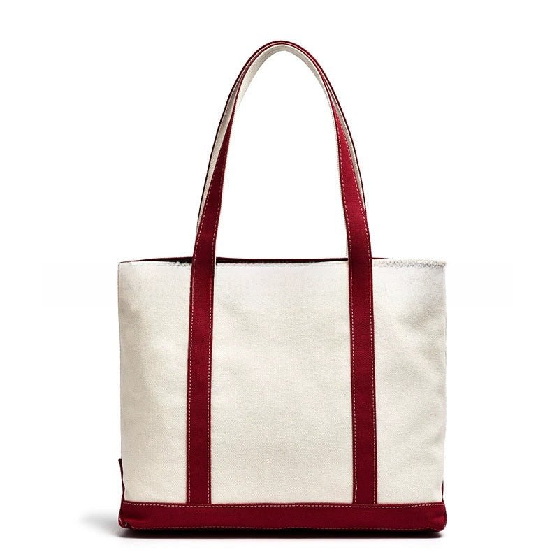 Personalized Embroidered Canvas Tote Bag - Cherished Harbor Gifts
