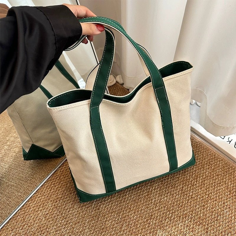 Personalized Embroidered Canvas Tote Bag - Cherished Harbor Gifts