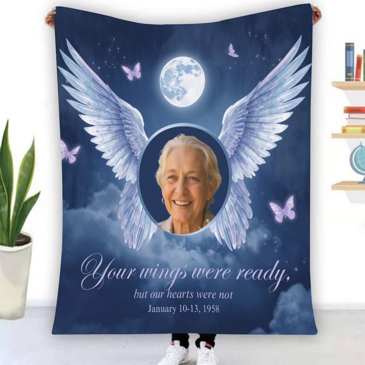 Personalized Flannel Blankets Custom Memory Gift - Cherished Harbor Gifts
