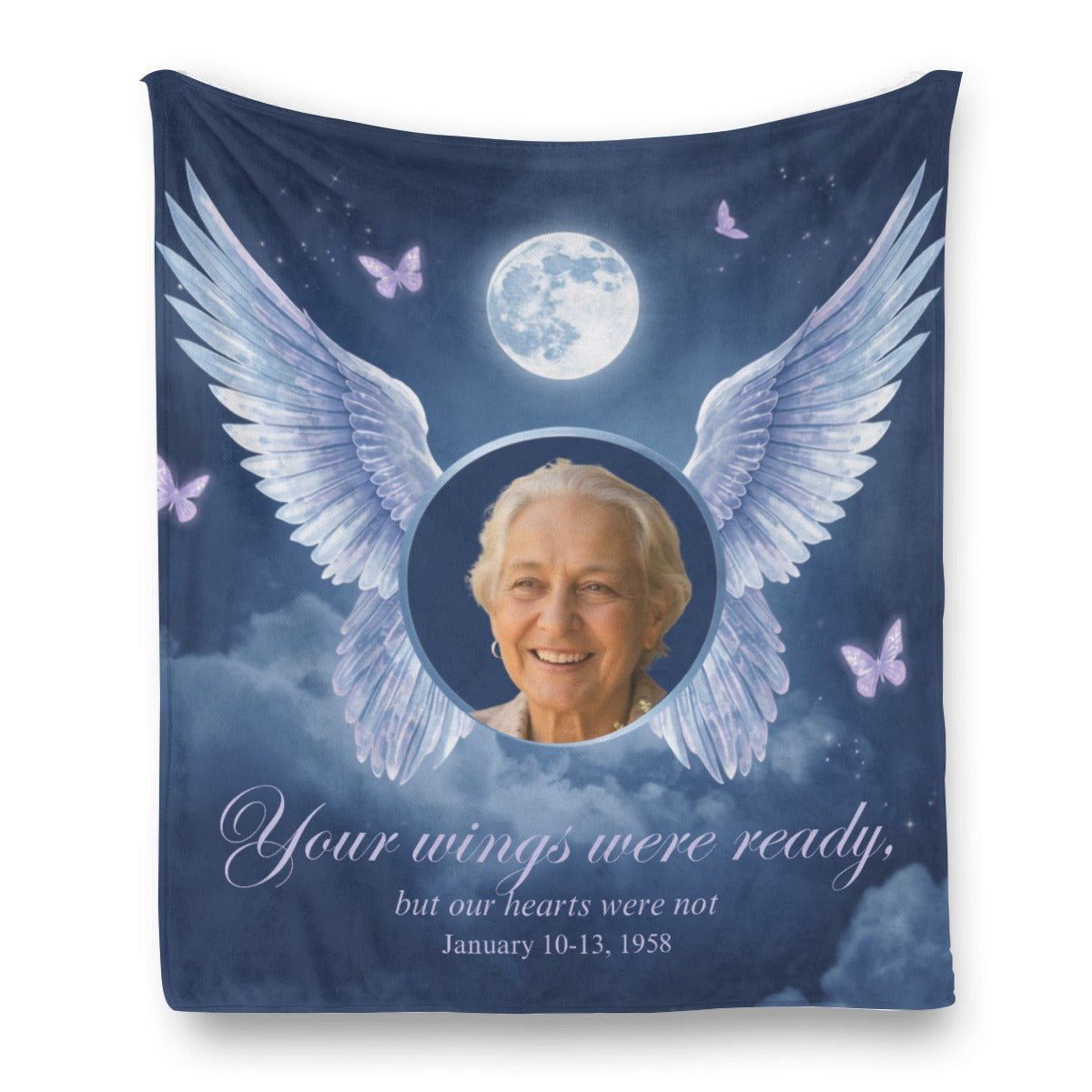 Personalized Flannel Blankets Custom Memory Gift - Cherished Harbor Gifts