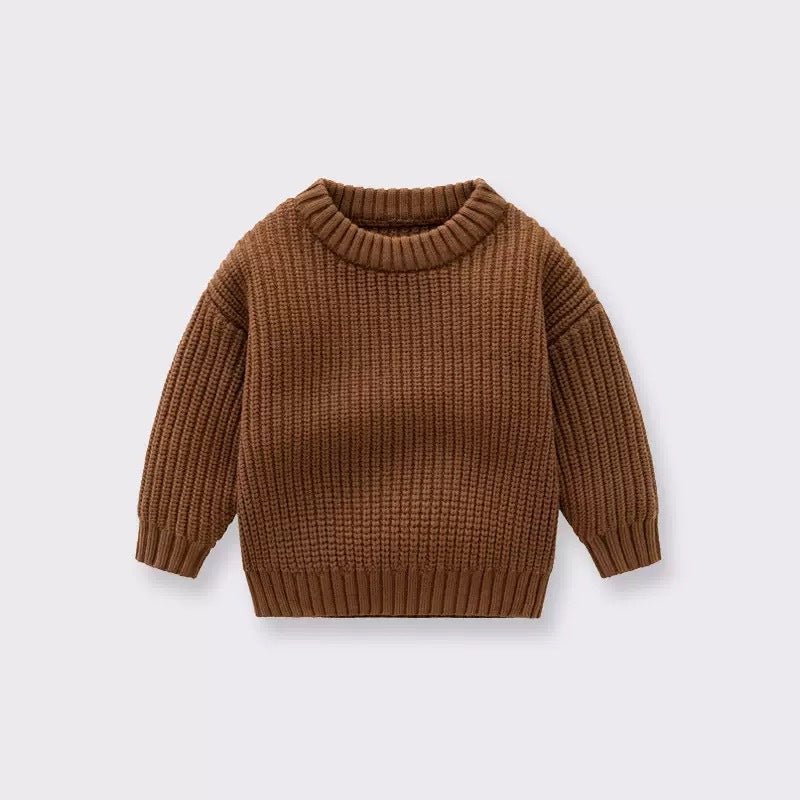 Personalized Hand Knitted Baby Sweater Soft Cotton Pullover - Cherished Harbor Gifts