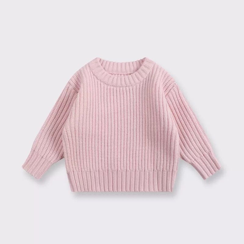 Personalized Hand Knitted Baby Sweater Soft Cotton Pullover - Cherished Harbor Gifts