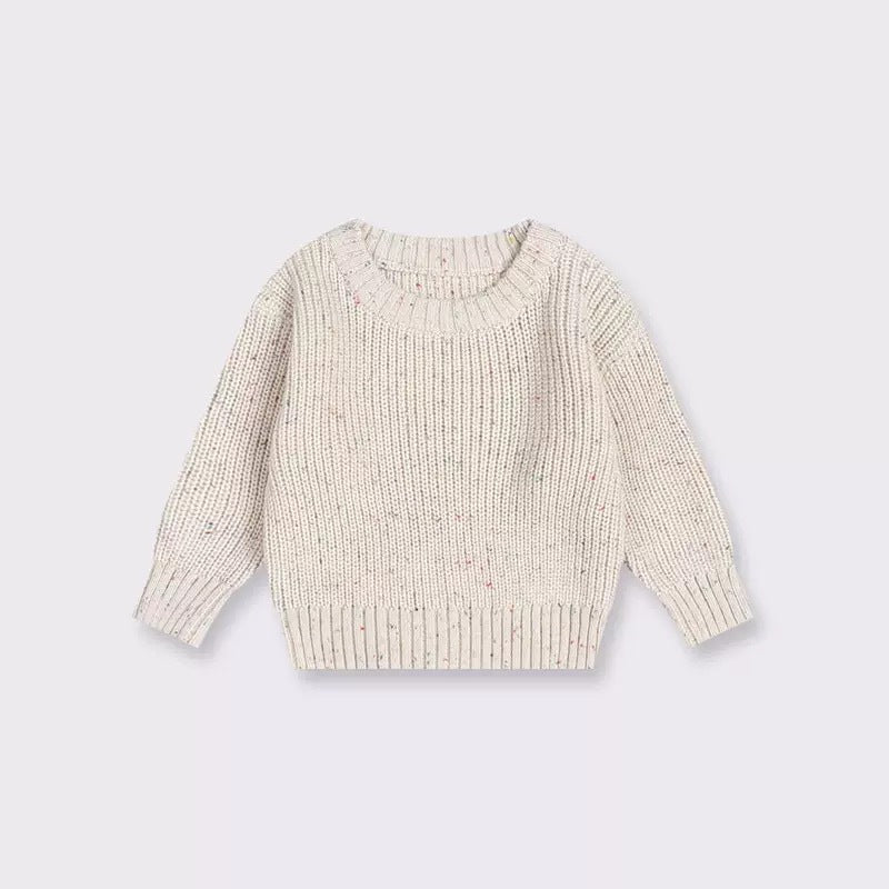 Personalized Hand Knitted Baby Sweater Soft Cotton Pullover - Cherished Harbor Gifts