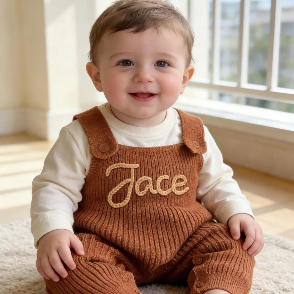Personalized Handmade Baby Romper Custom Name Outfit - Cherished Harbor Gifts